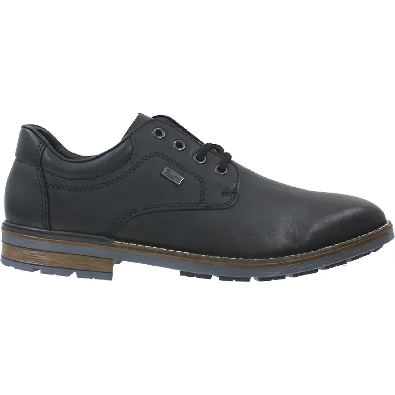 casual shoes for beach-Comfortable casual shoes for daily use-Men's Rieker B1312-00 Johnny Black Leather