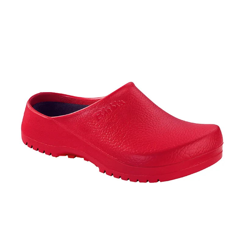 mules-&-clogs-with-extra-padding-Designer-mules-for-all-occasions-Super Birki Fusion Red Polyurethane