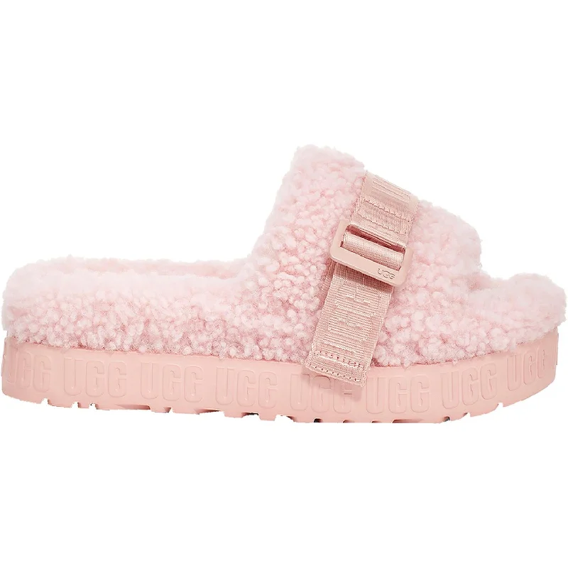 waterproof slippers-  slippers with stylish designs-Women's UGG Fluffita Pink Cloud Sheepskin