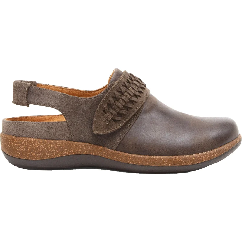 mules-&-clogs-with-fashion-appeal-Mules-for-pregnancy-Women's Aetrex Leni Iron Leather/Nubuck