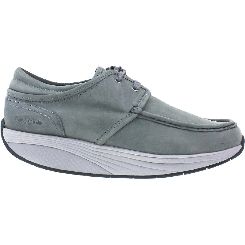 casual shoes for easy fit-Stylish casual shoes for work and play-Men's MBT Kheri 6S Charcoal Grey Nubuck