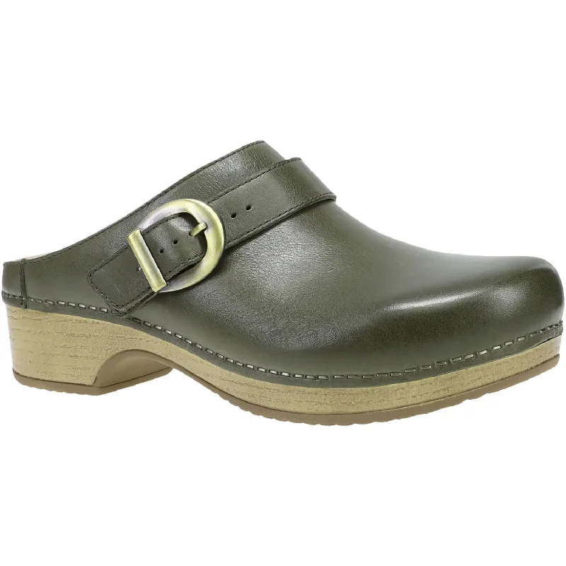 mules-&-clogs-with-mesh-uppers-Mules-with-rhinestones-Women's Dansko Baylor Ivy Calf Leather