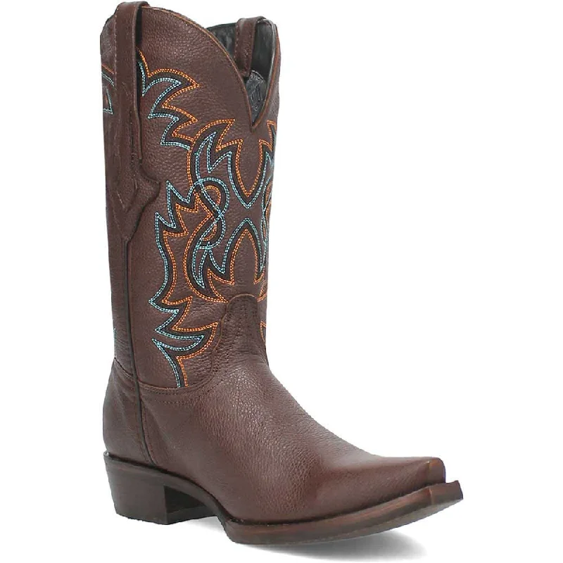 boots for urban wear-  Dingo Gold Rush Brown Leather Snip Toe Western Boots