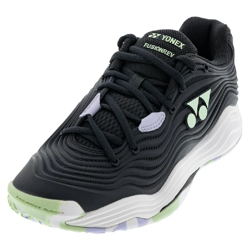 Women's Fusionrev 5 Clay Tennis Shoes Black and White