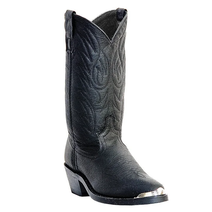 boots for board meetings-  Laredo East Bound Black Pig Skin Leather Boots