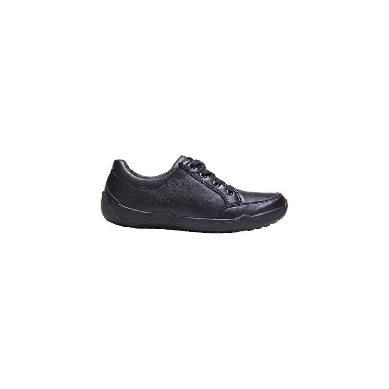 casual shoes for walking the city-Casual shoes for casual city tours-Men's Tempur-Pedic Shaine Black Leather