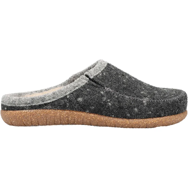 mules-&-clogs-for-office-Comfortable-mules-with-walking-support-Women's Taos Wooltastic Charcoal Wool