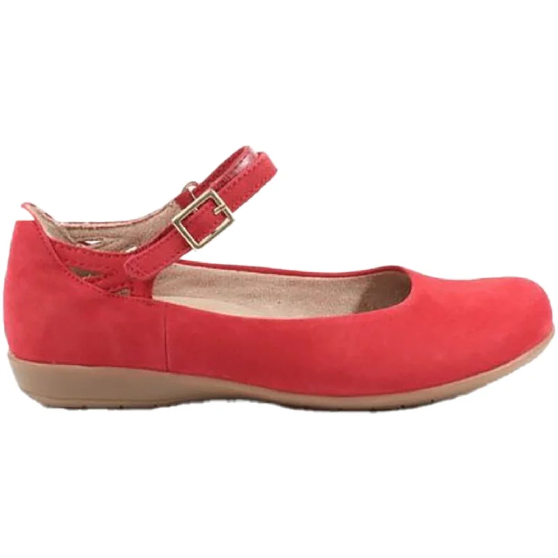 casual shoes for sporty look-Casual shoes for easygoing vacations-Women's Earth Alma Bright Red Nubuck