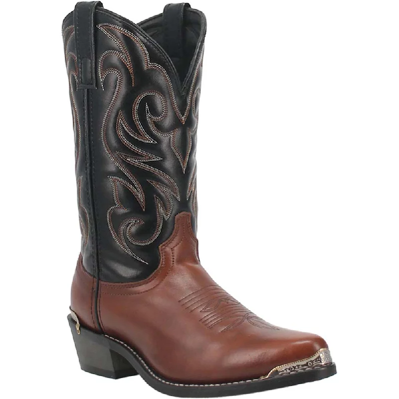 boots for office wear-  Laredo Peanut & Black Randed Western Boots