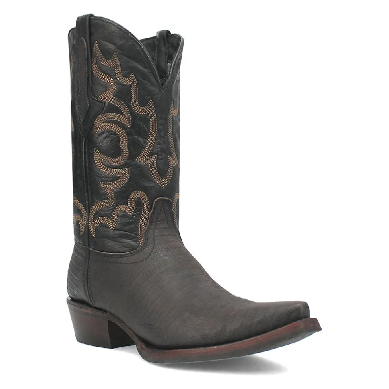 boots for seasonal fashion-  Dingo's The Duke Black Snip Leather Western Boots