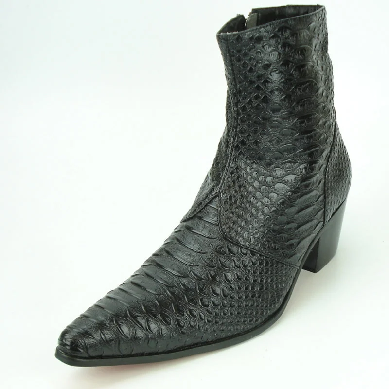 boots for low temperatures-  Fiesso FI-7240 Black Boots