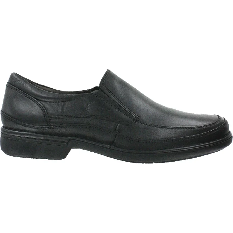 casual shoes for active lifestyle-Casual shoes for weekend retreats-Men's Pikolinos Oviedo Slip-On 08F-5017 Black Leather