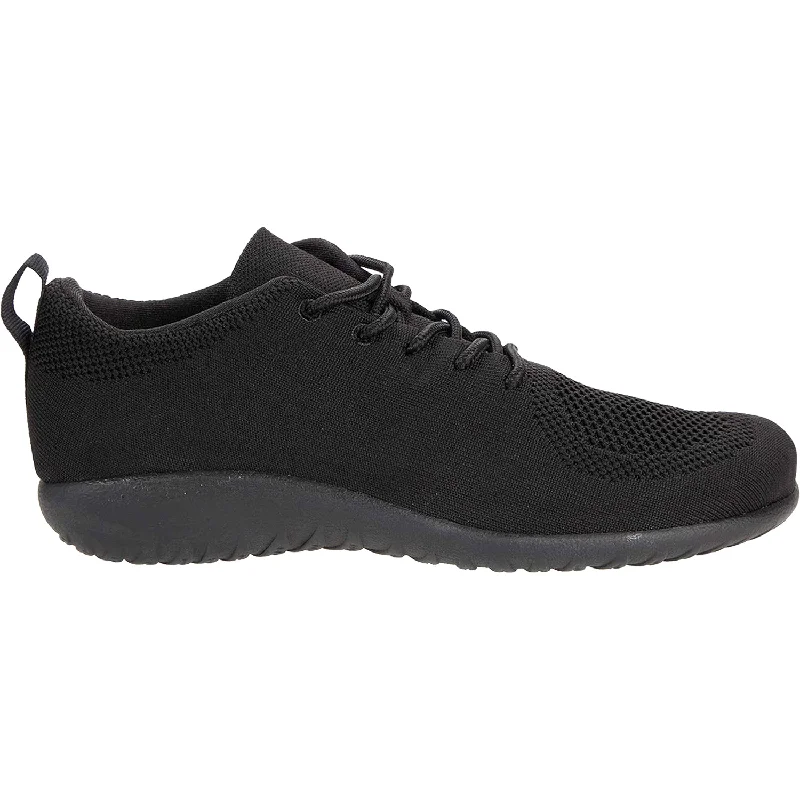 casual shoes for flexible fit-Casual shoes for work and fun-Women's Naot Kuko Black Knit Fabric