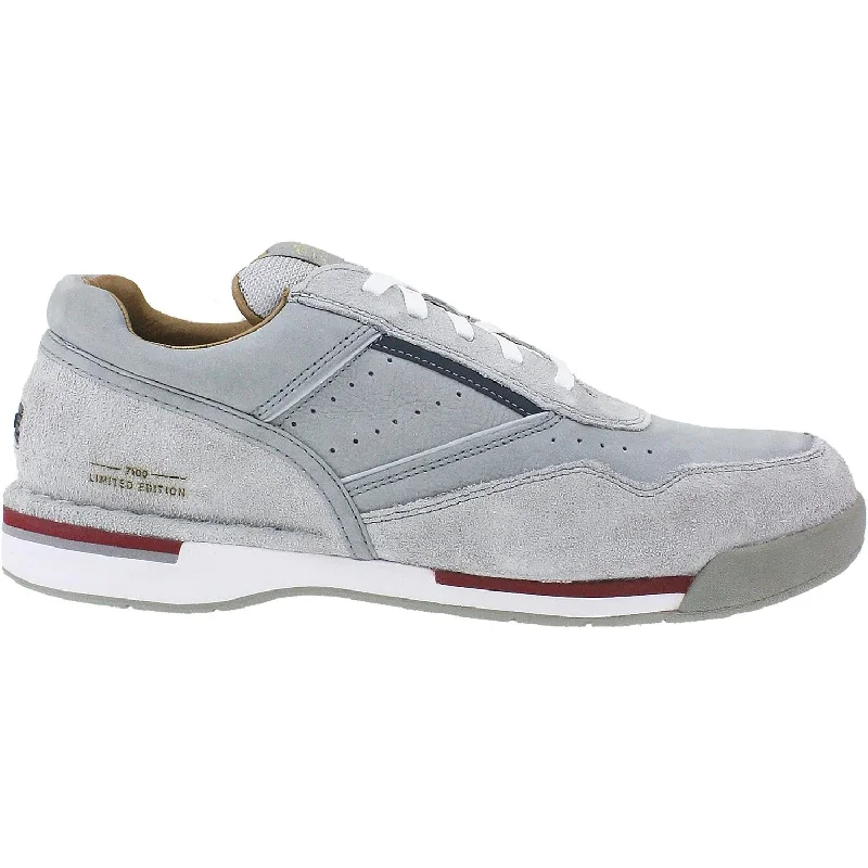 casual shoes for all-day wear-Casual shoes for short walks around town-Men's Rockport M7100 Prowalker Grey Nubuck/Suede