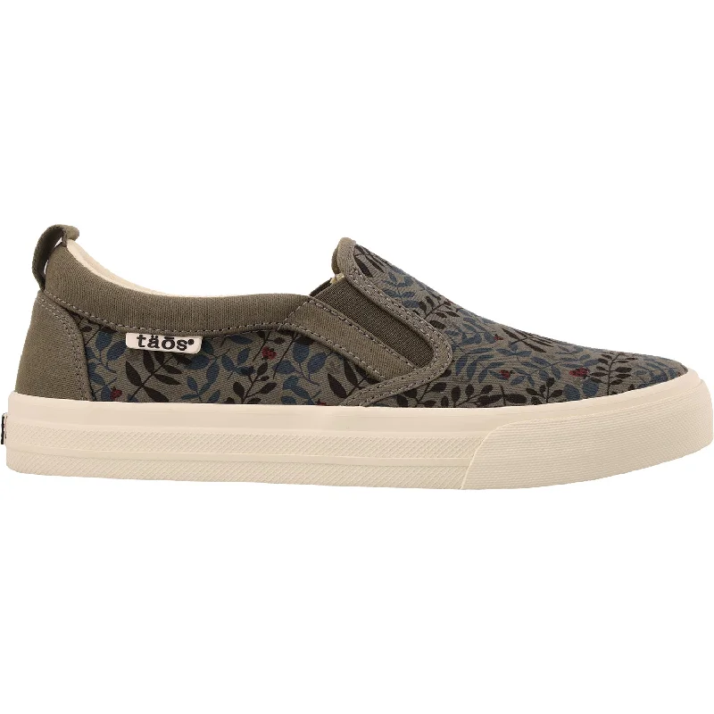 casual shoes for flexible comfort-Casual shoes for a relaxed day of exploring-Women's Taos Rubber Soul Olive Branch Multi Canvas