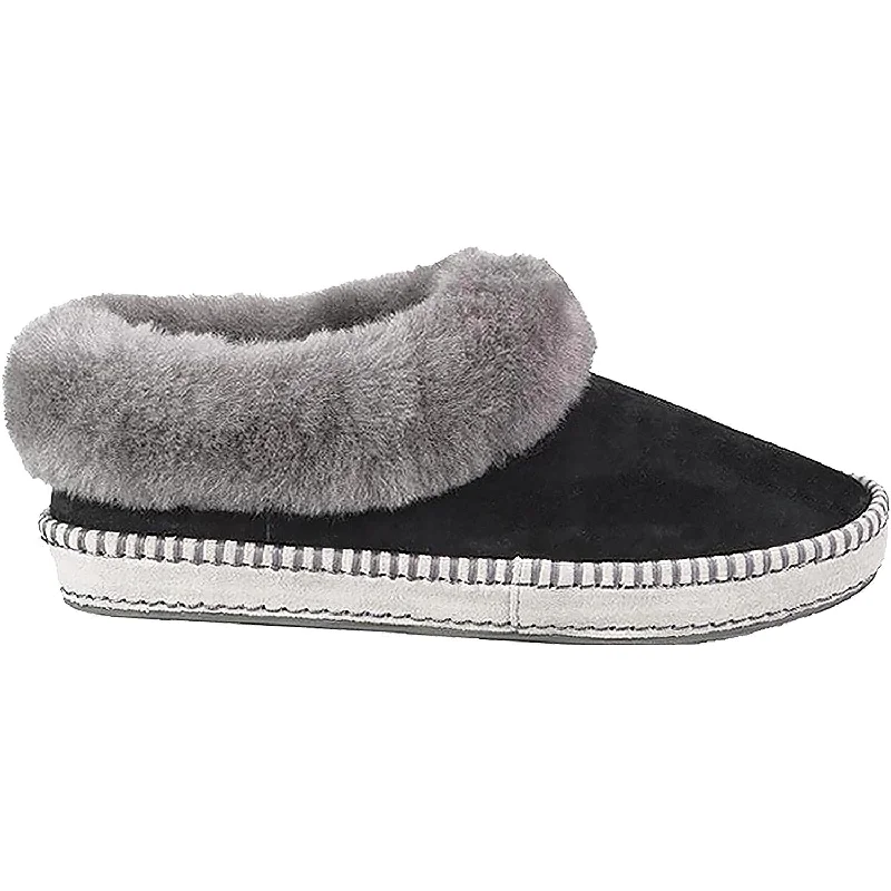 trendy soft slippers-  slippers for every season-Women's UGG Wrin Black Suede