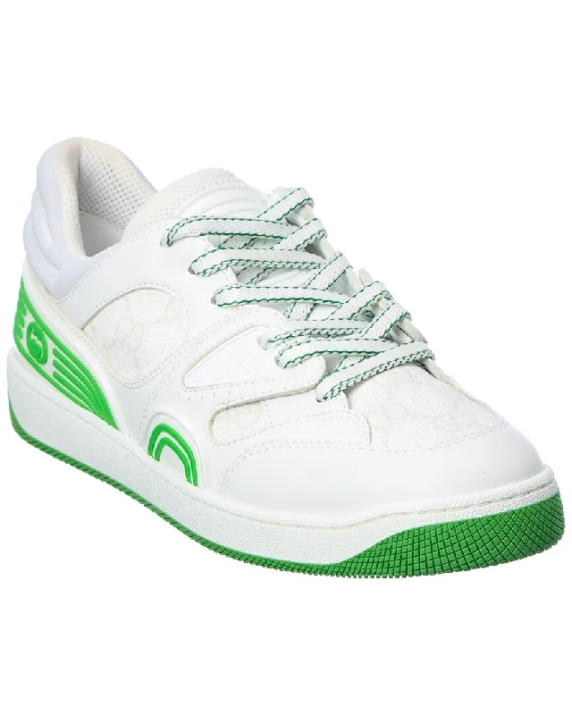 high top athletic shoes-  Best shoes for sprinting short distances-Comfortable sandals for warm-weather leisure-Gucci Basket Demetra & GG Supreme Canvas Sneaker