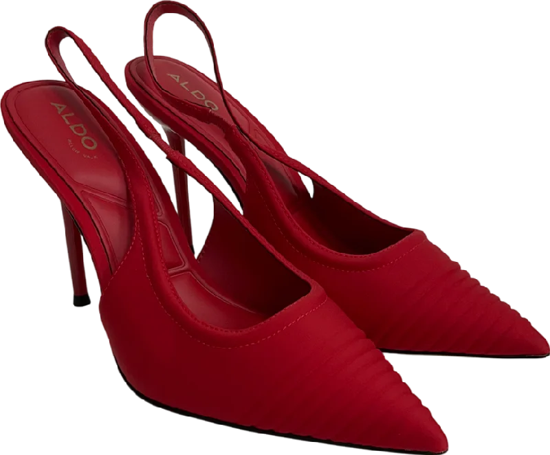 Aldo Red Lucienne Heeled Shoes UK 7 EU 40 👠