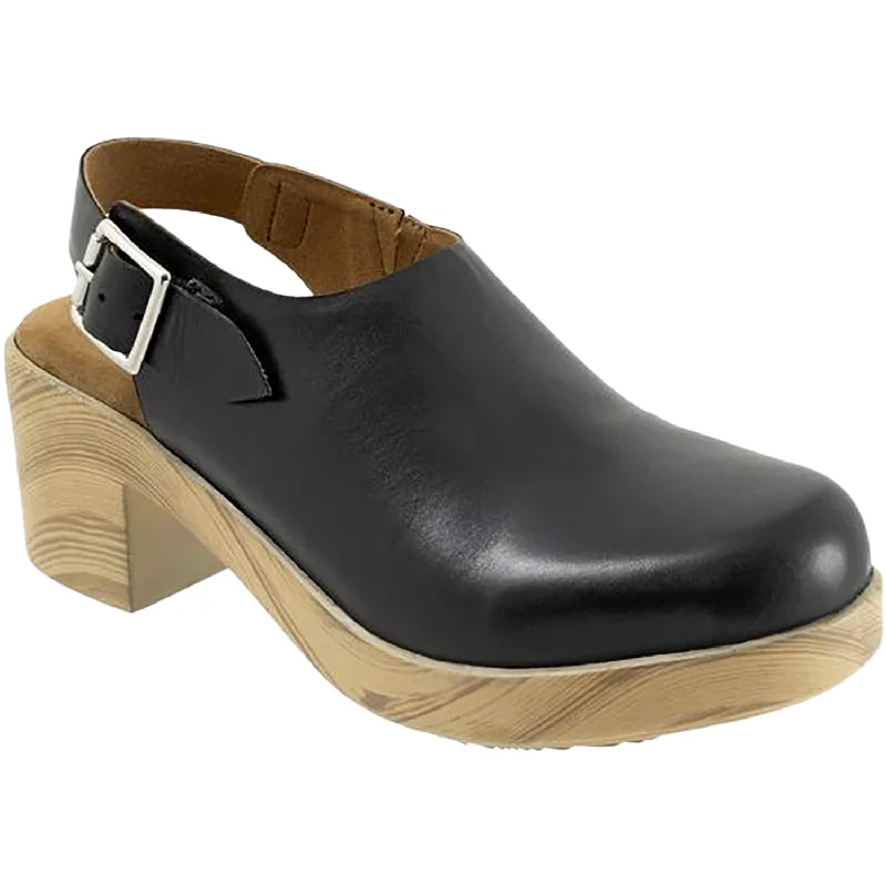 mules-&-clogs-with-clean-lines-Fashionable-mules-Women's Soft Walk Fairbanks Black Leather