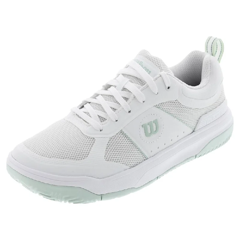 Women`s Pickle Pro Pickleball Shoes White and Surf Spray