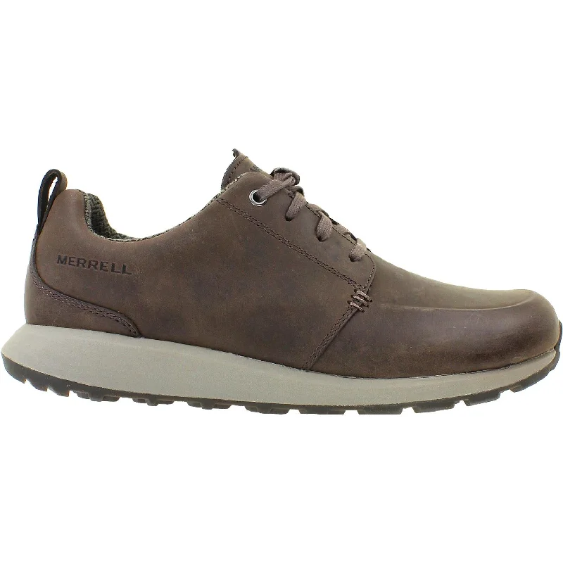 casual shoes for humid climate-Casual shoes for running errands in comfort-Men's Merrell Ashford Espresso Leather