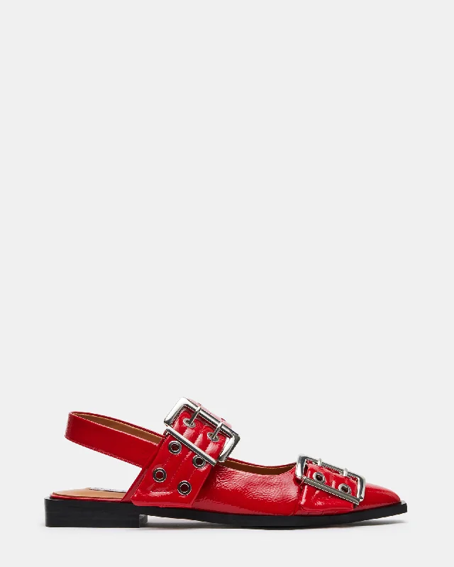 GRAYA RED PATENT