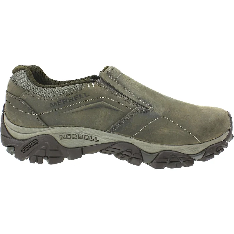 casual shoes for best price-Casual shoes for casual summer weekends-Men's Merrell Moab Adventure Moc Boulder Nubuck