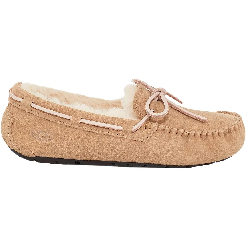 breathable home slippers-  slippers for snug warmth-Women's UGG Dakota Tabacco Suede