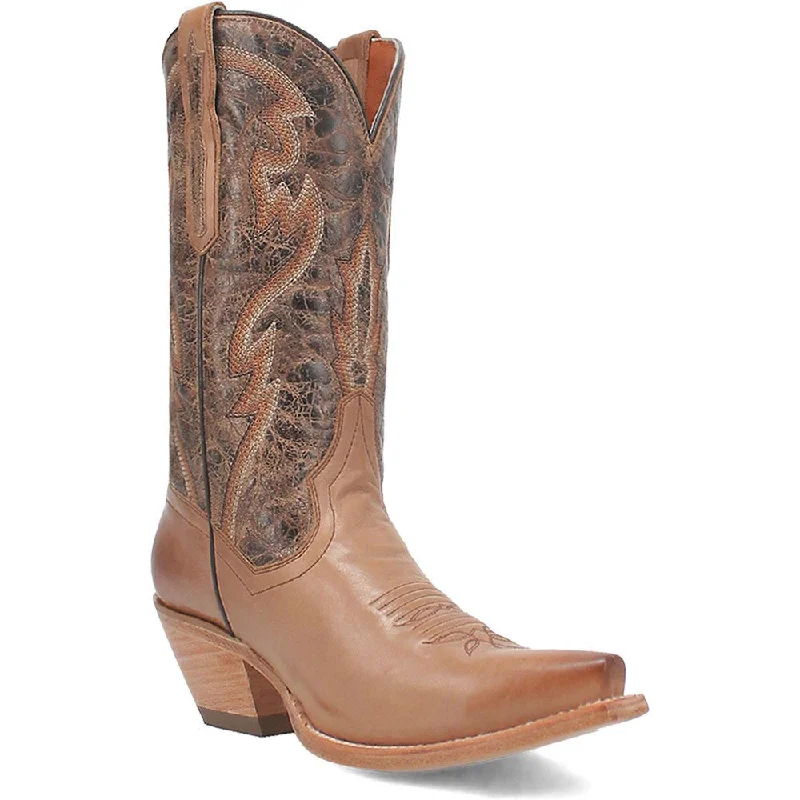 boots for firefighters-  Dan Post Women's Tria Honey/Brown Western Boots