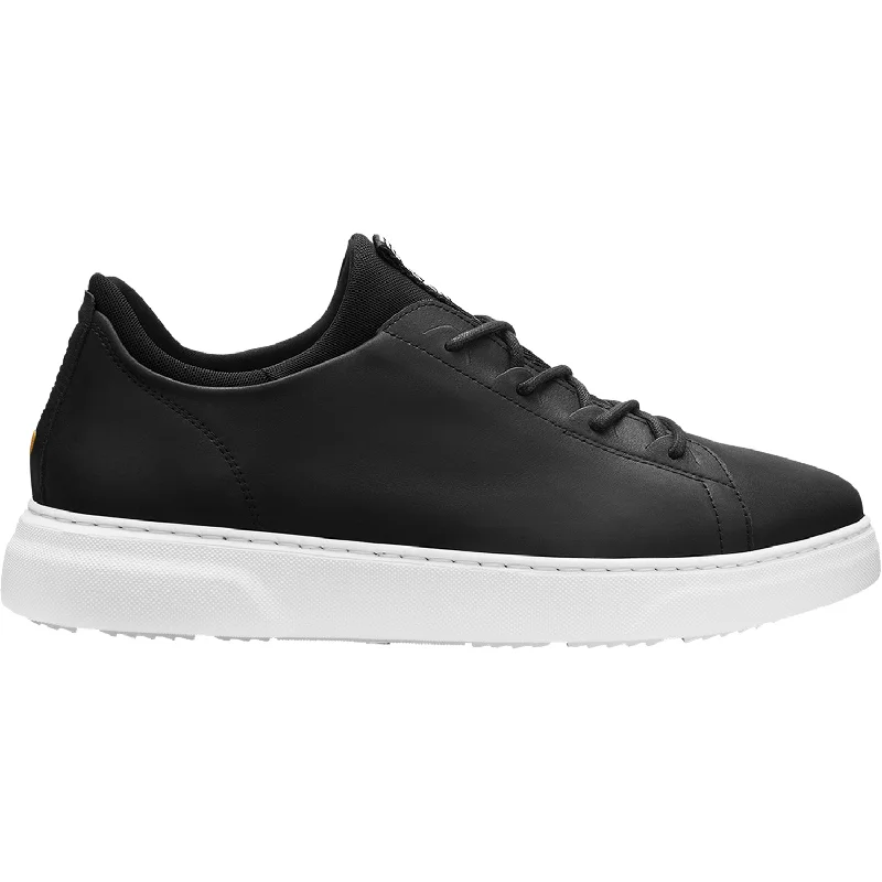 casual shoes for breathable mesh-Comfortable casual shoes for walking with kids-Men's Samuel Hubbard Flight Carbon Black Leather