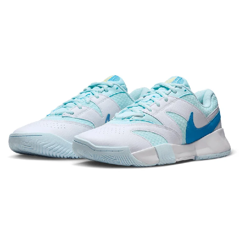 Women`s Court Lite 4 Tennis Shoes Glacier Blue and Star Blue