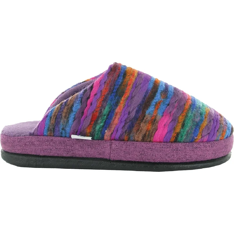 extra soft slippers-  slippers for indoor lounging and comfort-Women's Naot Recline Purple Fabric