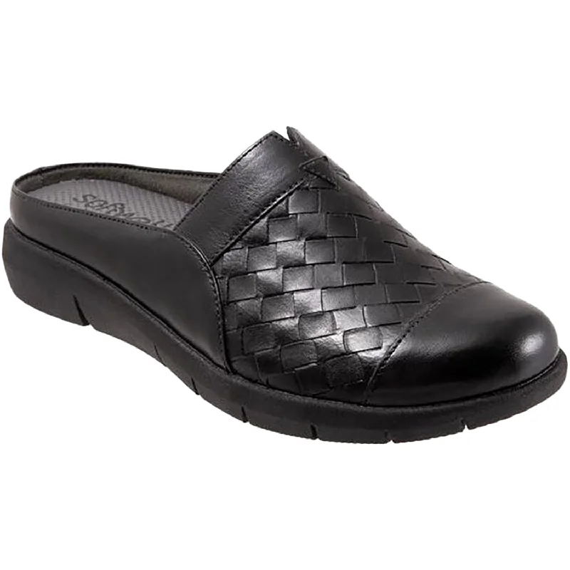 mules-&-clogs-with-non-slip-sole-Classic-mules-Women's Soft Walk San Marcos II Black Leather