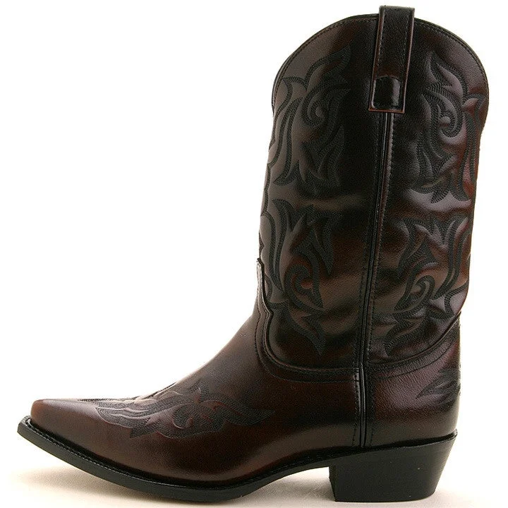 boots for college-  Laredo Hawke Brown Dress Western Boots