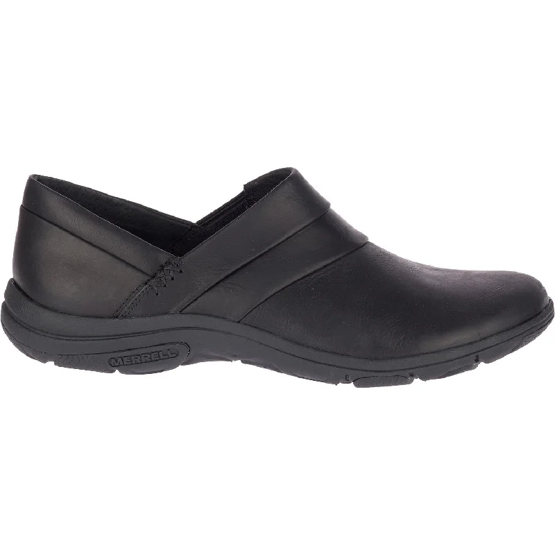 mules-&-clogs-with-outdoor-ready-Mules-with-soft-footbed-Women's Merrell Dassie Stitch Black Leather