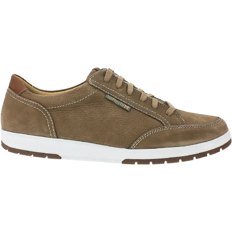 casual shoes for everyday looks-Stylish casual shoes for everyday style-Men's Mephisto Ludo Dark Taupe/Hazelnut Nubuck