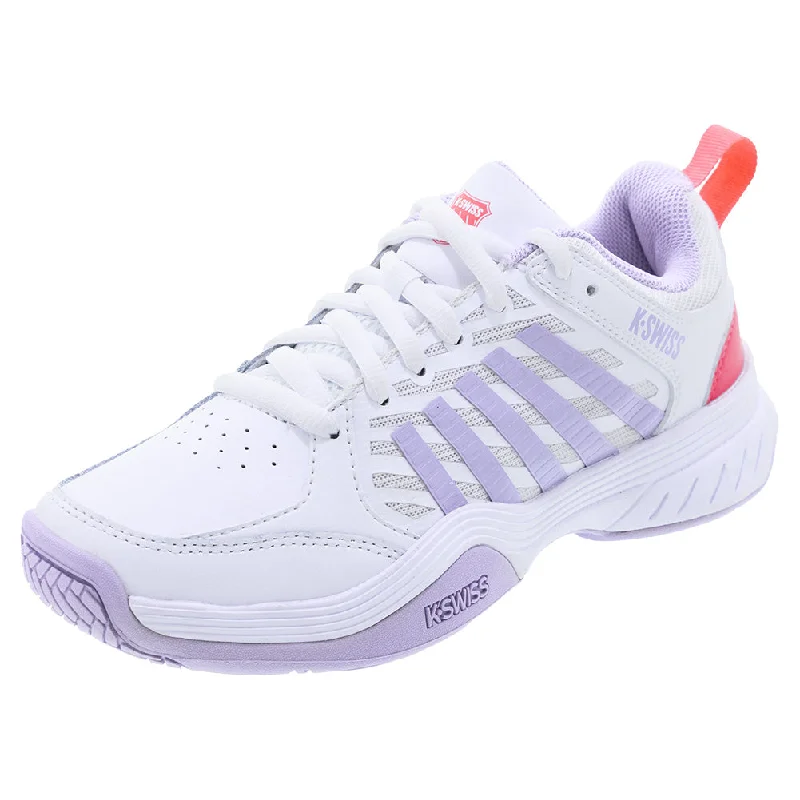 Women`s Court Express 2 Tennis Shoes White and Orchid Petal