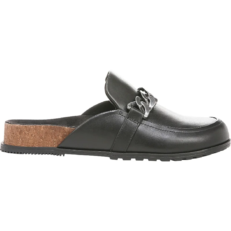 mules-&-clogs-with-everyday-style-Clogs-for-comfortable-fit-Women's Vionic Georgie Black Nappa Leather